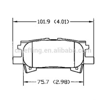 D996 04466-48040 pour plaquette de frein arrière automatique LexusToyota